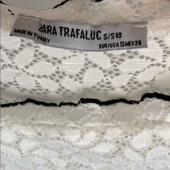 Zara White lacey shirt - Picture 2 of 3